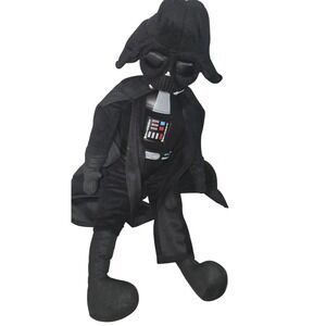 Star Wars Darth Vader Plush Stuffed Toy Figure Black Cape Floppy 18 Inch